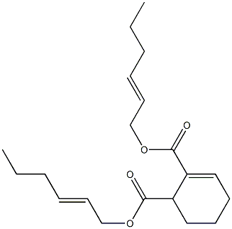 2-Cyclohexene-1,2-dicarboxylic acid bis(2-hexenyl) ester Struktur