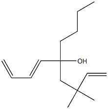 5-Butyl-7,7-dimethyl-1,3,8-nonatrien-5-ol,,结构式