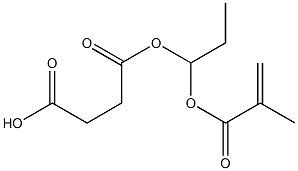 Succinic acid hydrogen 1-(methacryloyloxy)propyl ester,,结构式