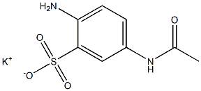 5-(Acetylamino)-2-aminobenzenesulfonic acid potassium salt Structure