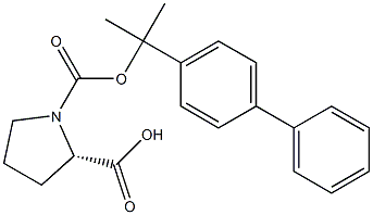 (2S)-1,2-ピロリジンジカルボン酸1-[1-(1,1'-ビフェニル-4-イル)-1-メチルエチル] 化学構造式