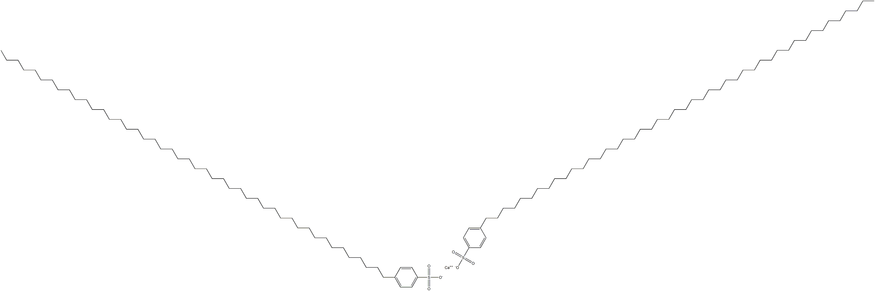 Bis[4-(hexatetracontan-1-yl)benzenesulfonic acid]calcium salt Structure