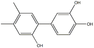 4',5'-Dimethyl-1,1'-biphenyl-2',3,4-triol,,结构式