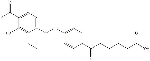 6-[4-(4-Acetyl-3-hydroxy-2-propylbenzyloxy)phenyl]-6-oxohexanoic acid|