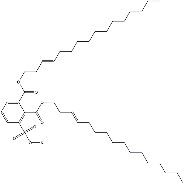 3-(Potassiosulfo)phthalic acid di(3-hexadecenyl) ester