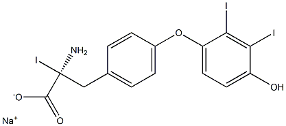 (S)-2-Amino-3-[4-(4-hydroxy-2,3-diiodophenoxy)phenyl]-2-iodopropanoic acid sodium salt