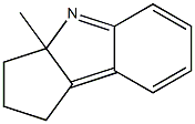 3a-Methyl-1,2,3,3a-tetrahydrocyclopent[b]indole,,结构式