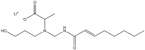 2-[N-(3-Hydroxypropyl)-N-(2-octenoylaminomethyl)amino]propionic acid lithium salt