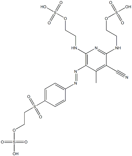 4-Methyl-2,6-bis[[2-(sulfooxy)ethyl]amino]-5-[[4-[[2-(sulfooxy)ethyl]sulfonyl]phenyl]azo]-3-pyridinecarbonitrile