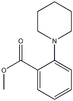 2-Piperidinobenzoic acid methyl ester Struktur