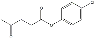 3-Acetylpropionic acid 4-chlorophenyl ester Struktur