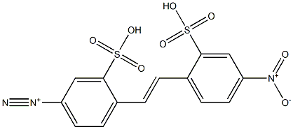 4-[2-(4-Nitro-2-sulfophenyl)ethenyl]-3-sulfobenzenediazonium|