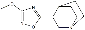 3-(3-メトキシ-1,2,4-オキサジアゾール-5-イル)キヌクリジン 化学構造式