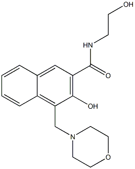  3-Hydroxy-N-(2-hydroxyethyl)-4-(4-morpholinylmethyl)-2-naphthalenecarboxamide