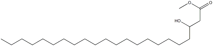 3-Hydroxydocosanoic acid methyl ester,,结构式