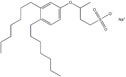 3-(3,4-Diheptylphenoxy)butane-1-sulfonic acid sodium salt