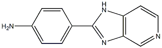 2-(4-アミノフェニル)-1H-イミダゾ[4,5-c]ピリジン 化学構造式