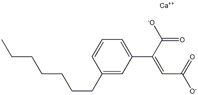 2-(3-Heptylphenyl)maleic acid calcium salt Structure