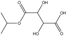 L-Tartaric acid hydrogen 1-isopropyl ester Struktur