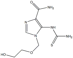 1-[(2-Hydroxyethoxy)methyl]-5-thioureido-1H-imidazole-4-carboxamide,,结构式