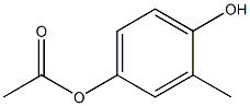 酢酸4-ヒドロキシ-3-メチルフェニル 化学構造式