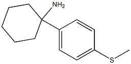 1-[4-(Methylthio)phenyl]cyclohexylamine Structure