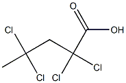 2,2,4,4-Tetrachlorovaleric acid Structure