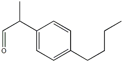 2-(4-Butylphenyl)propionaldehyde Structure