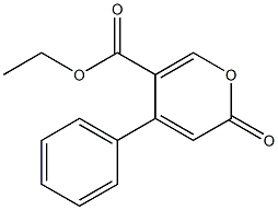 2-Oxo-4-phenyl-2H-pyran-5-carboxylic acid ethyl ester Struktur