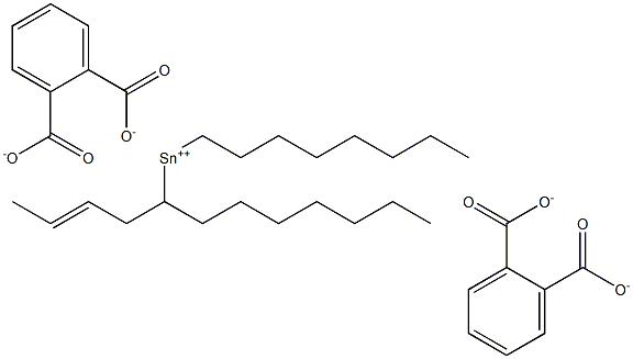 Bis[phthalic acid 1-(2-butenyl)]dioctyltin(IV) salt Structure