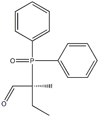 (S)-2-(Diphenylphosphinyl)-2-methylbutanal Struktur