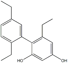 5-Ethyl-4-(2,5-diethylphenyl)benzene-1,3-diol Structure