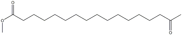 16-オキソヘプタデカン酸メチル 化学構造式