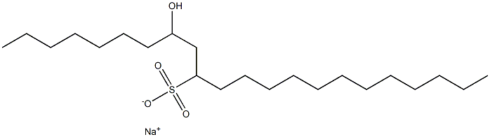 8-Hydroxydocosane-10-sulfonic acid sodium salt 结构式