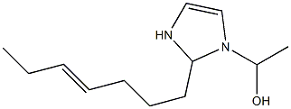 1-(1-Hydroxyethyl)-2-(4-heptenyl)-4-imidazoline,,结构式