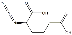 [R,(+)]-2-アジドアジピン酸 化学構造式