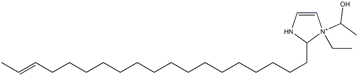 1-Ethyl-1-(1-hydroxyethyl)-2-(17-nonadecenyl)-4-imidazoline-1-ium Structure