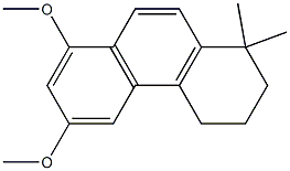 1,2,3,4-Tetrahydro-6,8-dimethoxy-1,1-dimethylphenanthrene Struktur
