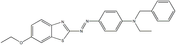 2-[4-(N-Benzyl-N-ethylamino)phenylazo]-6-ethoxybenzothiazole Structure