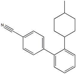 4-メチルシクロヘキシル-4'-シアノビフェニル 化学構造式