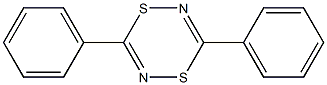 3,6-Diphenyl-1,4,2,5-dithiadiazine Struktur