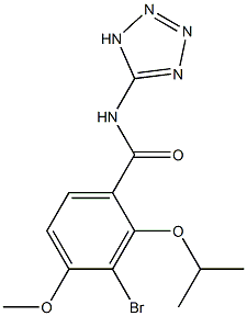  2-Isopropyloxy-3-bromo-4-methoxy-N-(1H-tetrazol-5-yl)benzamide