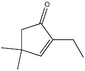 2-Ethyl-4,4-dimethyl-2-cyclopenten-1-one Structure