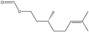 Formic acid (R)-3,7-dimethyl-6-octenyl ester Struktur