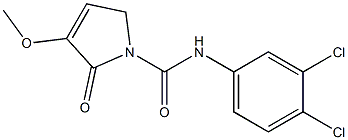 2-Oxo-3-methoxy-N-(3,4-dichlorophenyl)-2,5-dihydro-1H-pyrrole-1-carboxamide Structure