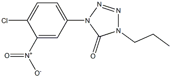 1-(4-Chloro-3-nitrophenyl)-4-propyl-1H-tetrazol-5(4H)-one 结构式