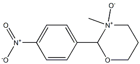 2-(4-ニトロフェニル)-3-メチル-テトラヒドロ-2H-1,3-オキサジン3-オキシド 化学構造式