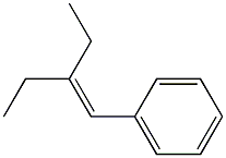 2-エチル-1-フェニル-1-ブテン 化学構造式