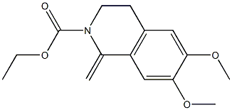 2-Ethoxycarbonyl-6,7-dimethoxy-1-methylene-1,2,3,4-tetrahydroisoquinoline Structure