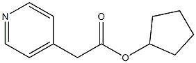 Pyridine-4-acetic acid cyclopentyl ester Structure